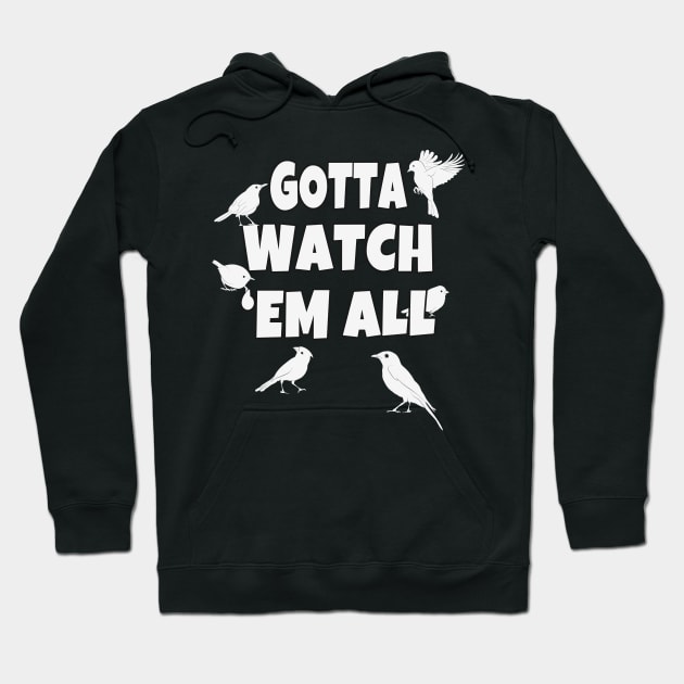 Ornithologist Bird Saying Gift Hoodie by Foxxy Merch